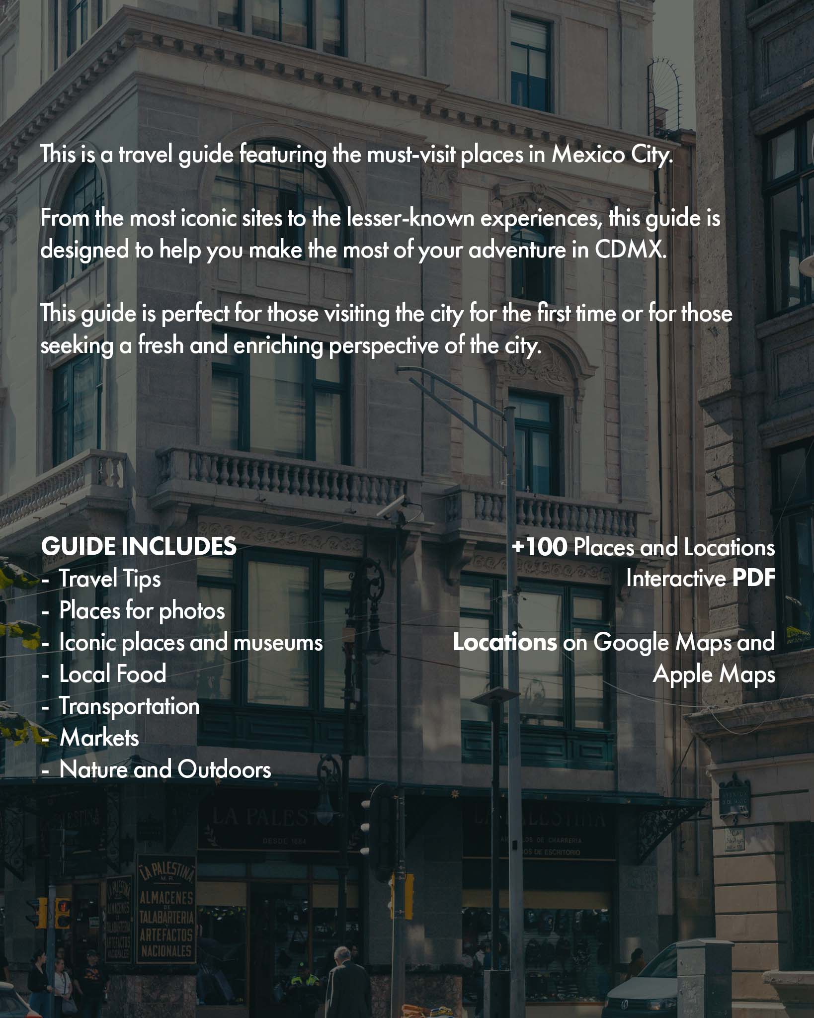 Mexico City | Travel Guide | Pre-order